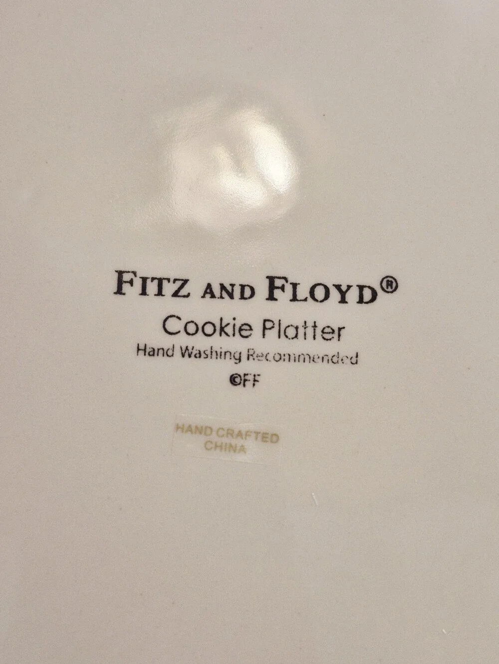 Fitz and Floyd Baked With Love Cookie Platter Christmas Holiday Plate 13.5 x 10